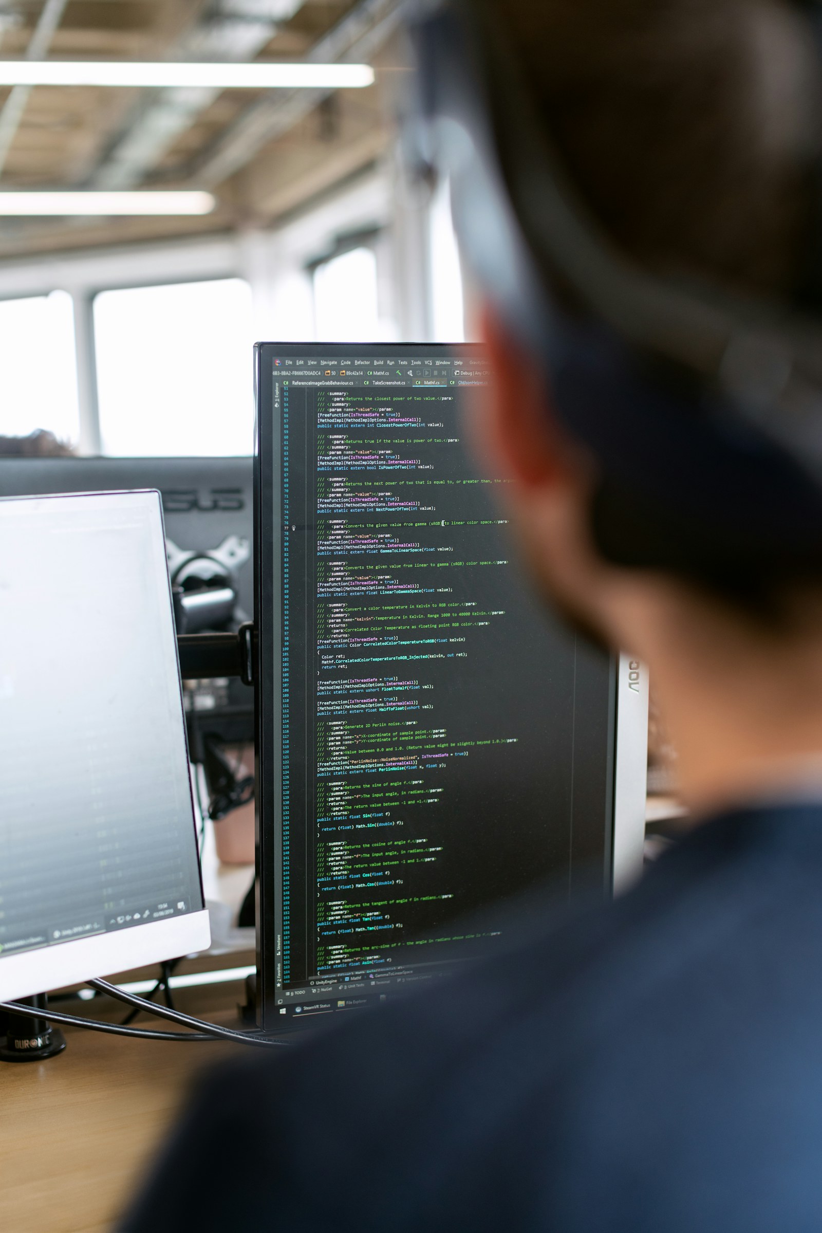 Technical specialist working with software and connected systems